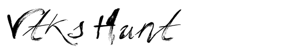 Vtks Hunt font preview